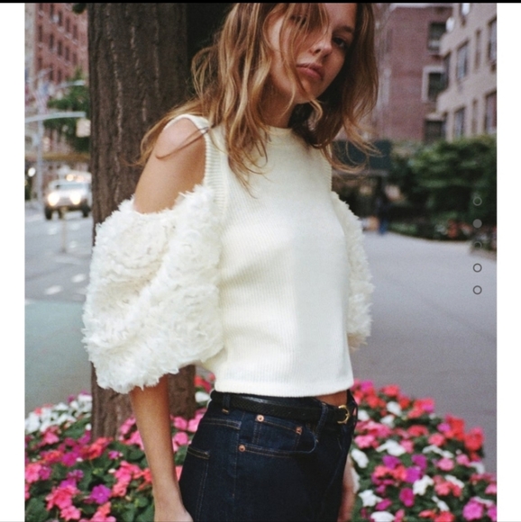 Zara Cut Out Combination Top - Picture 2 of 4